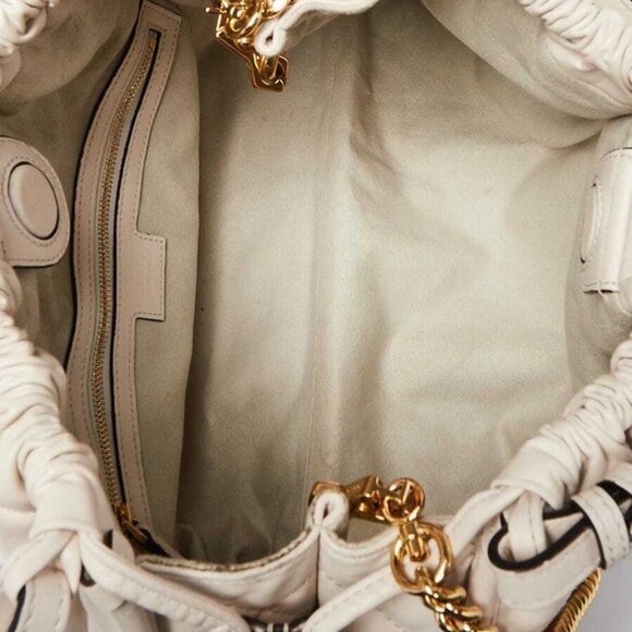 Gucci White Quilted Leather Medium Deco Tote Bag - Picture 9 of 10